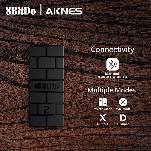 Aknes 8Bitdo Usb Wireless Controller Adapter 2 Converter Dongle For Switch/Switch Oled,Steam Deck,Windows,Raspberry Pi, Macos, Ps5/Ps4/Ps3 Controller,Xbox Series X/S,Xbox One Bluetooth Controller Otg Cable thumb #2