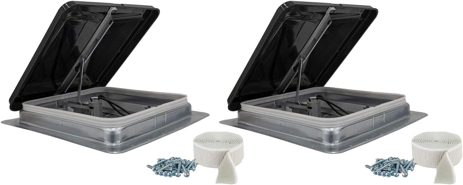 Heng's 14" RV Roof Vent Kit w/Butyl Tape w/12 Volt Fan