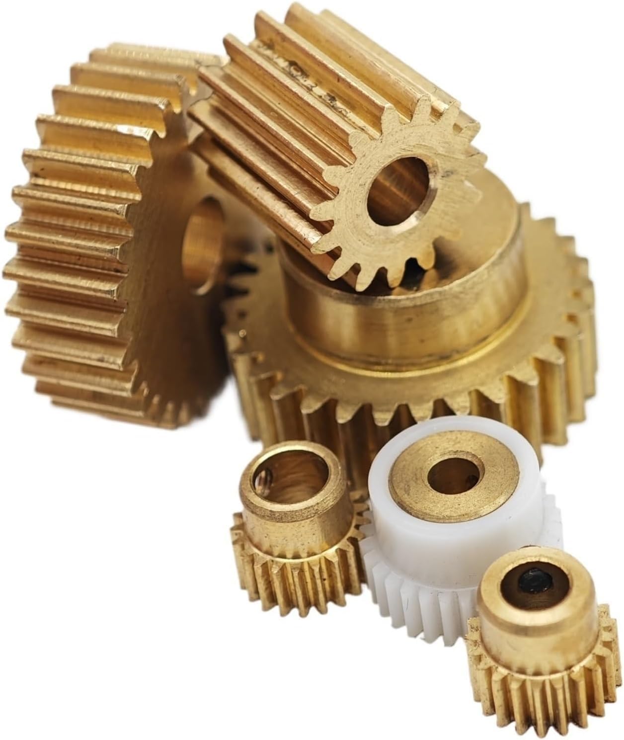 0.5 Module Brass Spur Gear - 16-22 Teeth, 3-6mm Bore for Industrial/DIY Mechanical Transmission(20 Teeth 4mm bore)