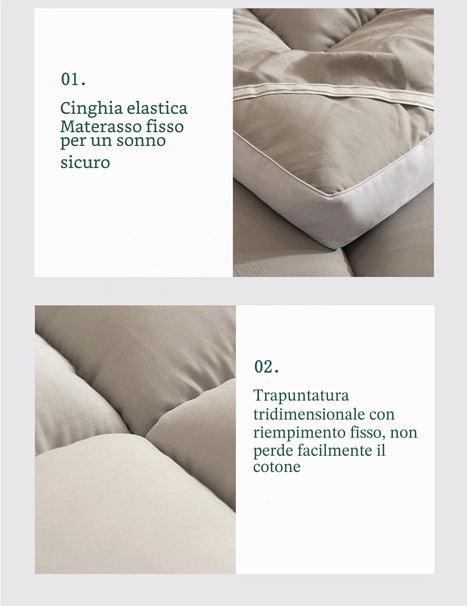 Materassi giapponesi King Size, coprimaterasso in gel e memory foam per letto matrimoniale, traspirante, futon, materasso da pavimento (200x220cm Cammello)