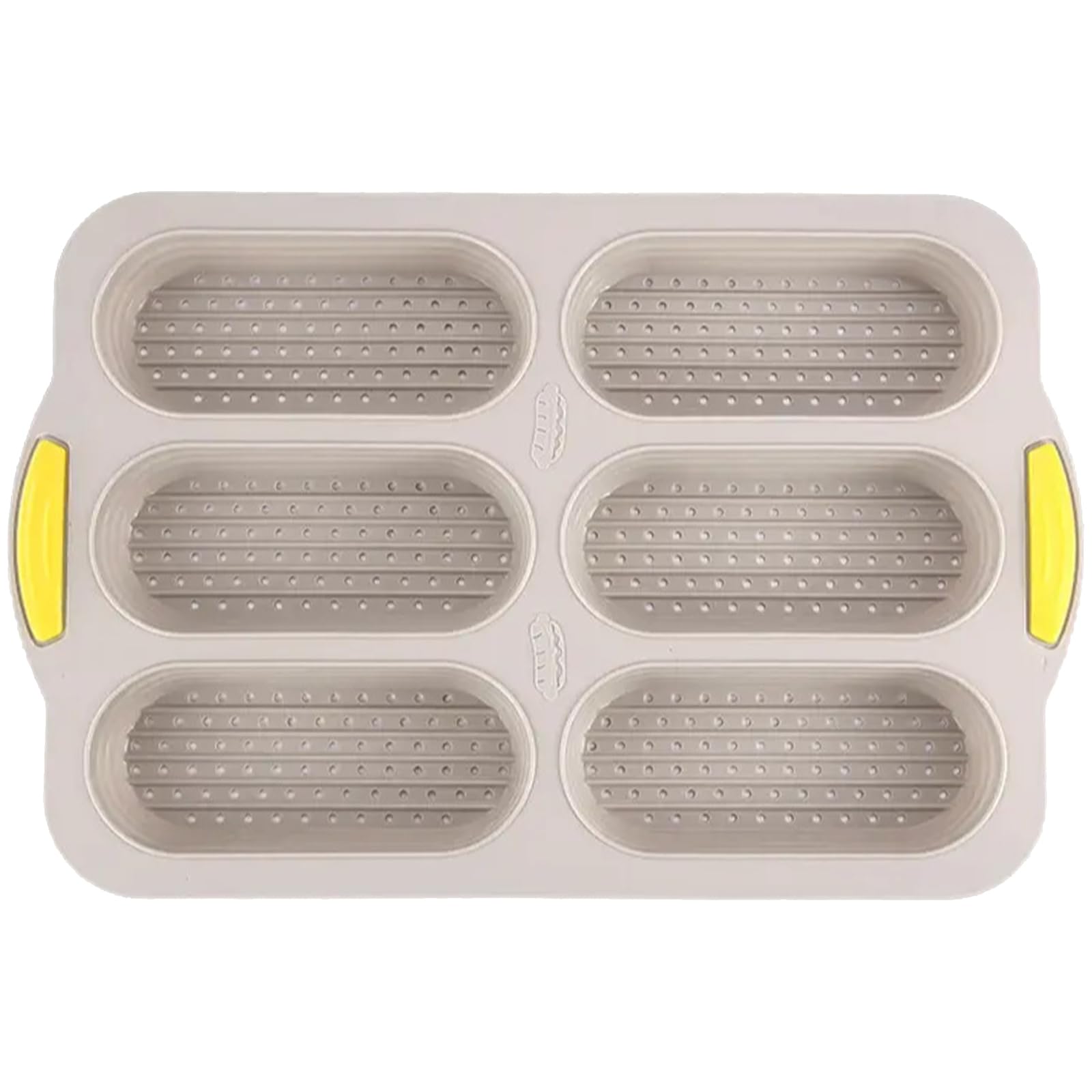 Kalttoy 3 Heavy Duty Silicone Cake Pan with 6 Cavities, Nonstick Design for Cupcakes & Snacks, Oven & Dishwasher Safe Non Stick Baking Mold