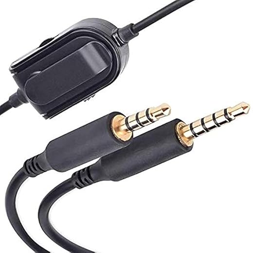 Replacement A10 Cord A40 Audio Talkback Chat Cable Inline Mute Volume Control Lead Compatible with Astro A10 A40 A30 A50 Gaming Headset Cord Xbox One Play Station 4 PS4 Headphone Audio Cable (6.5FT)