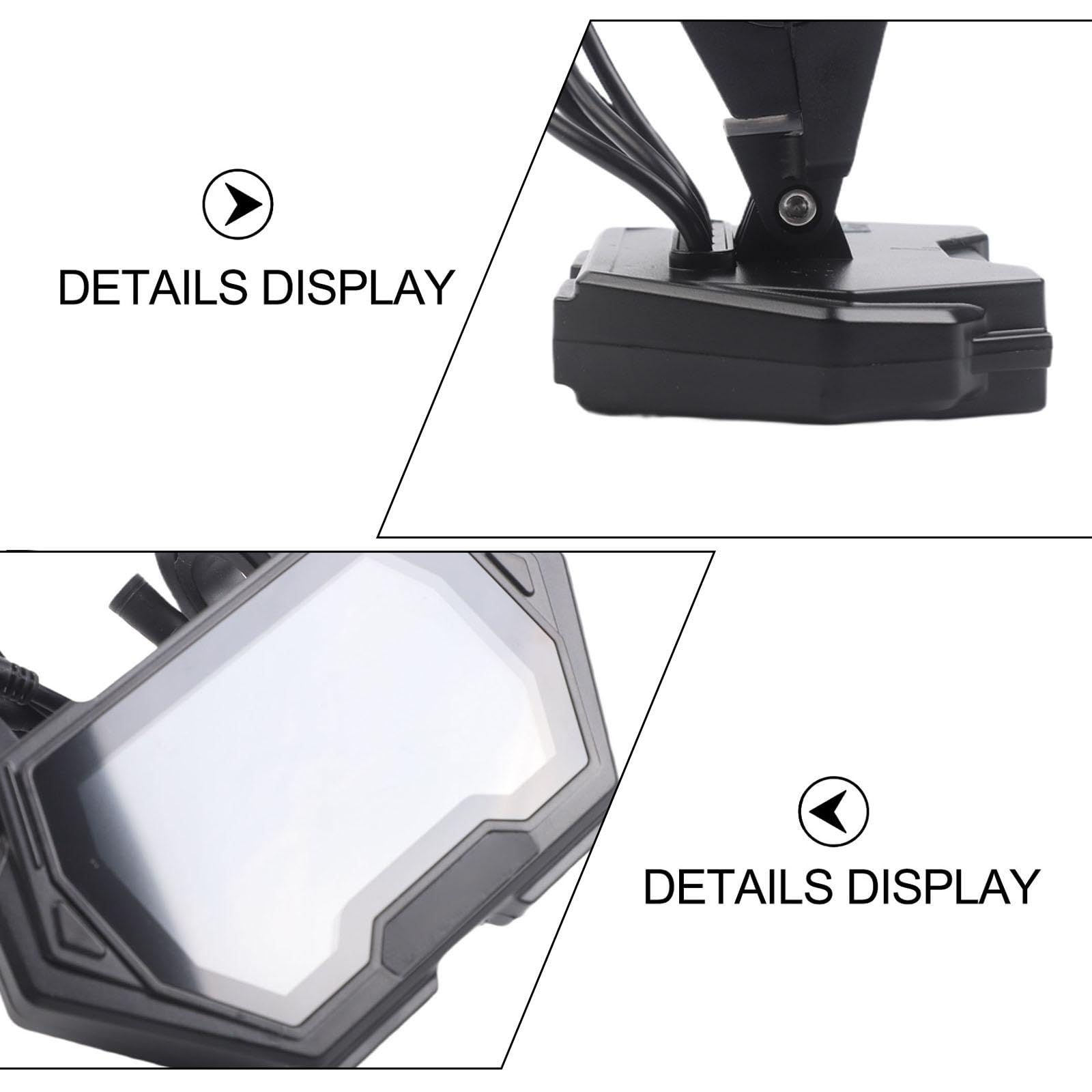 Trottinette électrique à écran LCD pour tableau de bord avec écran transparent et connecteur à cinq fils, indicateurs de vitesse et de batterie en temps réel, pour Kukirin G2 Pro/Max/Master et pour