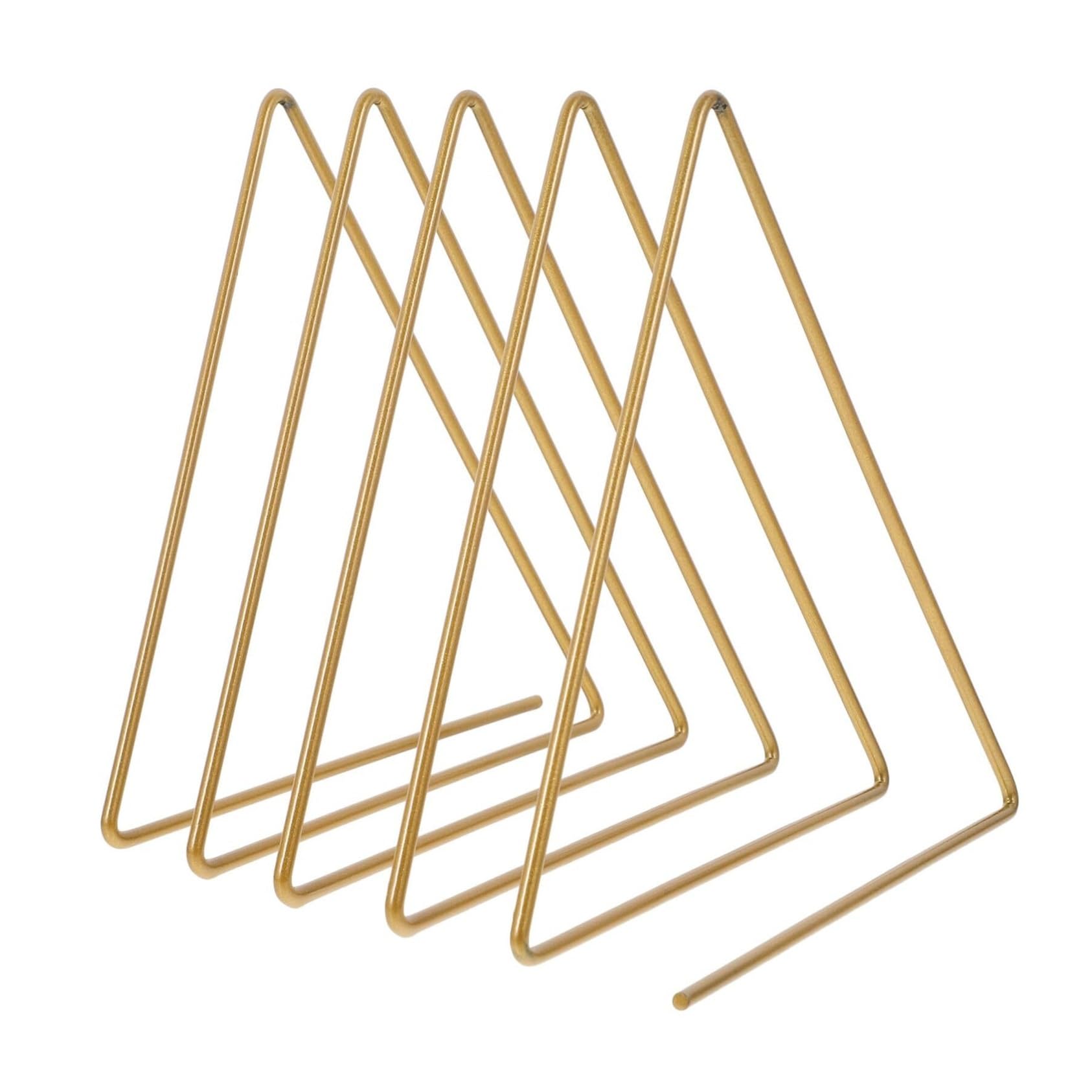Ptasccne Triangular Magazine Rack Small Metal Wire Desktop Magazine Holder for Home Office Living Room Decoration magazine rack