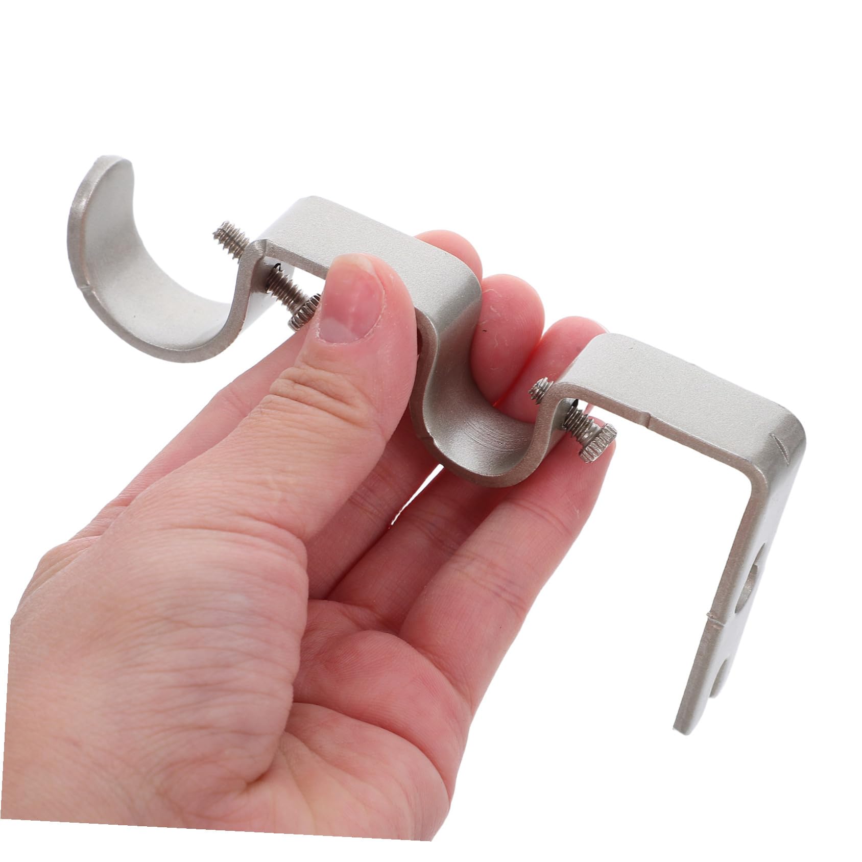 Lot de 6 Supports Centraux de Tringle à Rideaux en Fer Support pour Tringle Robuste pour Rideaux et Décoration D'intérieur