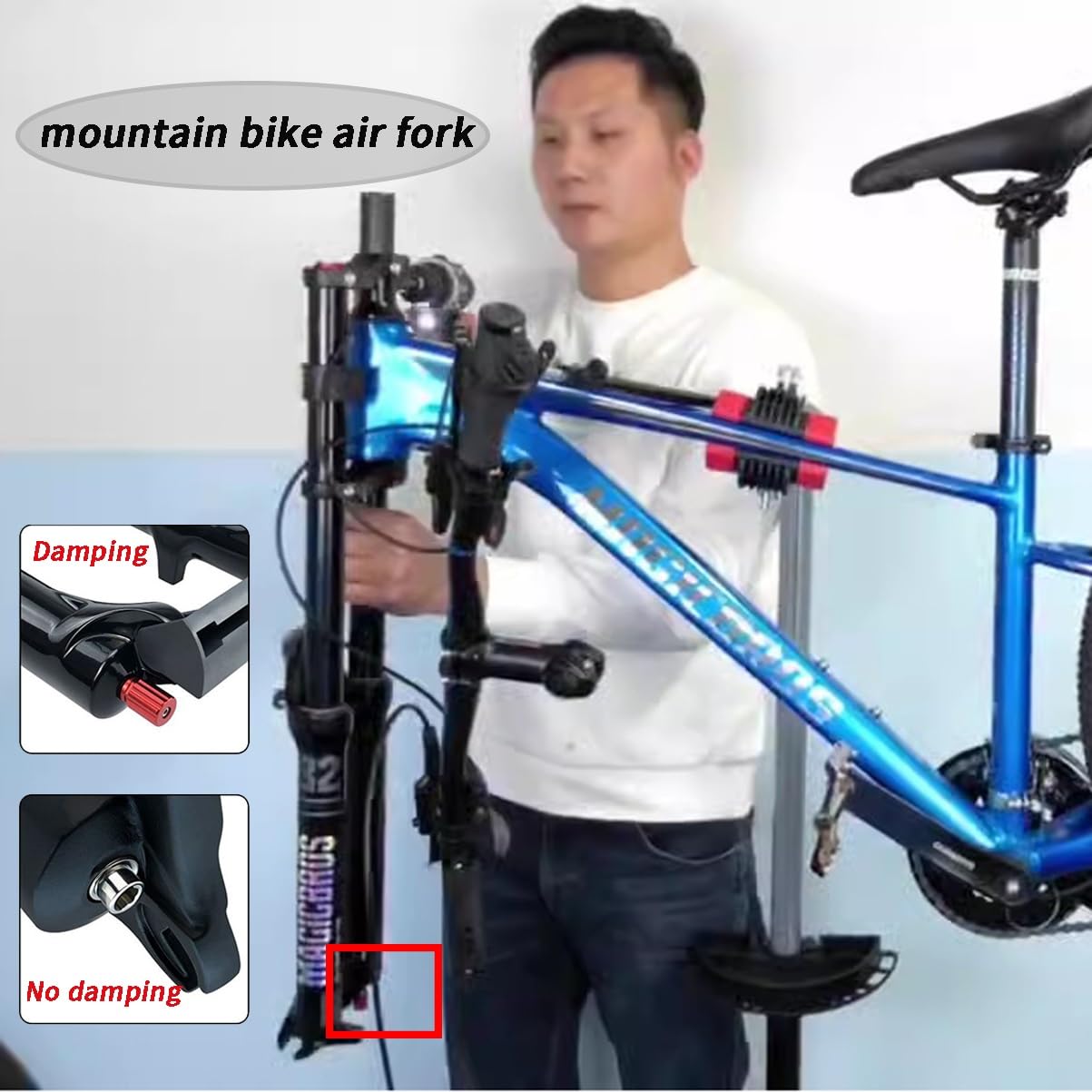 Showaサスペンションフォーク ダウンヒルMTB GXFWJD 26インチ バイク サスペンション フォーク 4.0 ファット