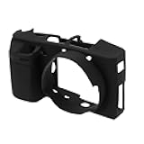 LT Easiyl Hood Case Silicone Anti-Scratch Soft Housing Protective Cover Protector Skin Compatible with Sony Alpha A6000 ILCE-6000 Digital Camera 12x7x2.3cm Black