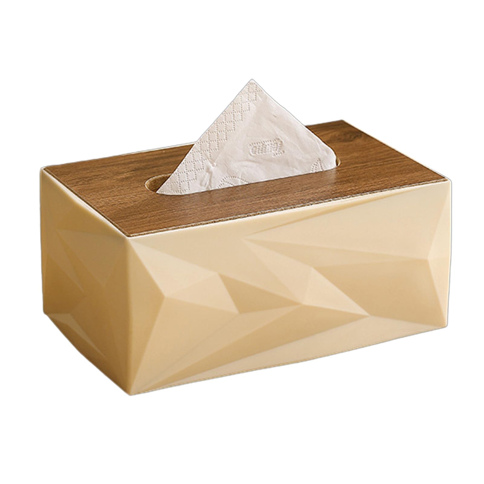 Rectangular Tissue Box Durable PP Plastic Facial Tissues Holder Dispenser for Office Desk Home Organization Bathroom Storage Case 22x14.5x9.2cm [object Object]