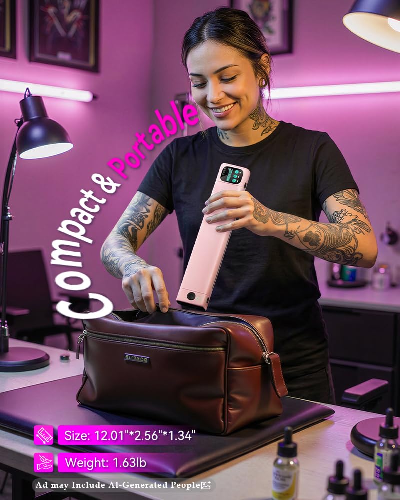 Phomemo M08F Plus AI Stampante per stencil Tatuaggi con Touchscreen - Stampante Stencil Tattoo Trasferimento Termico Senza Inchiostro per Artisti con Diseño IA en un Clic