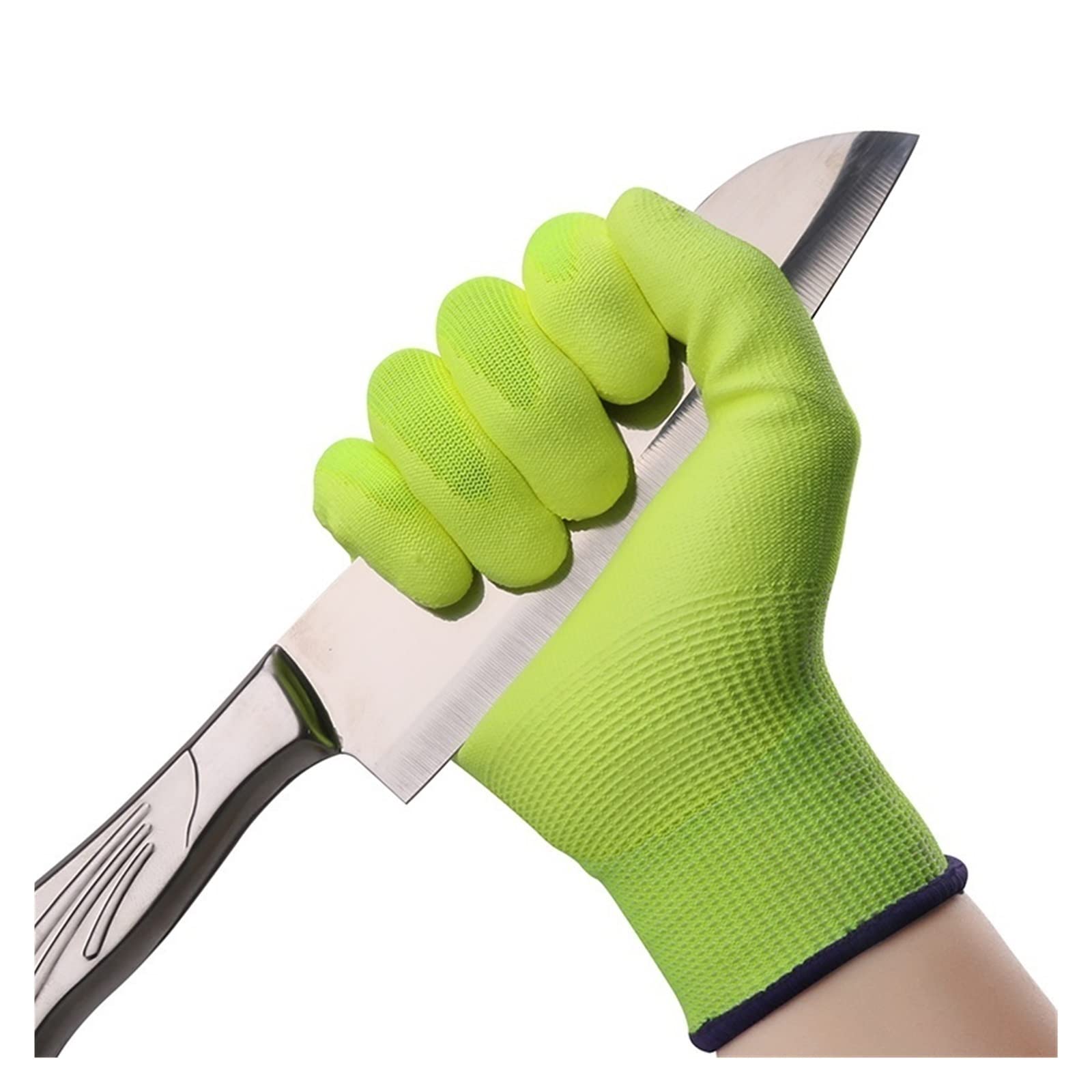 Gants Niveau 5 de protection contre les coupures avec haute visibilité jaune