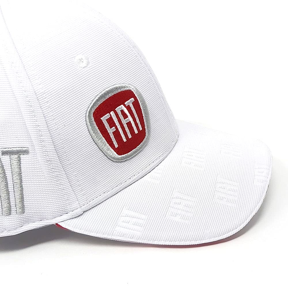 Fiat Mixte Visière Incurvée Fiat 21238 Casquette Blanche avec Visi re Incurv e, Blanc, Taille unique EU