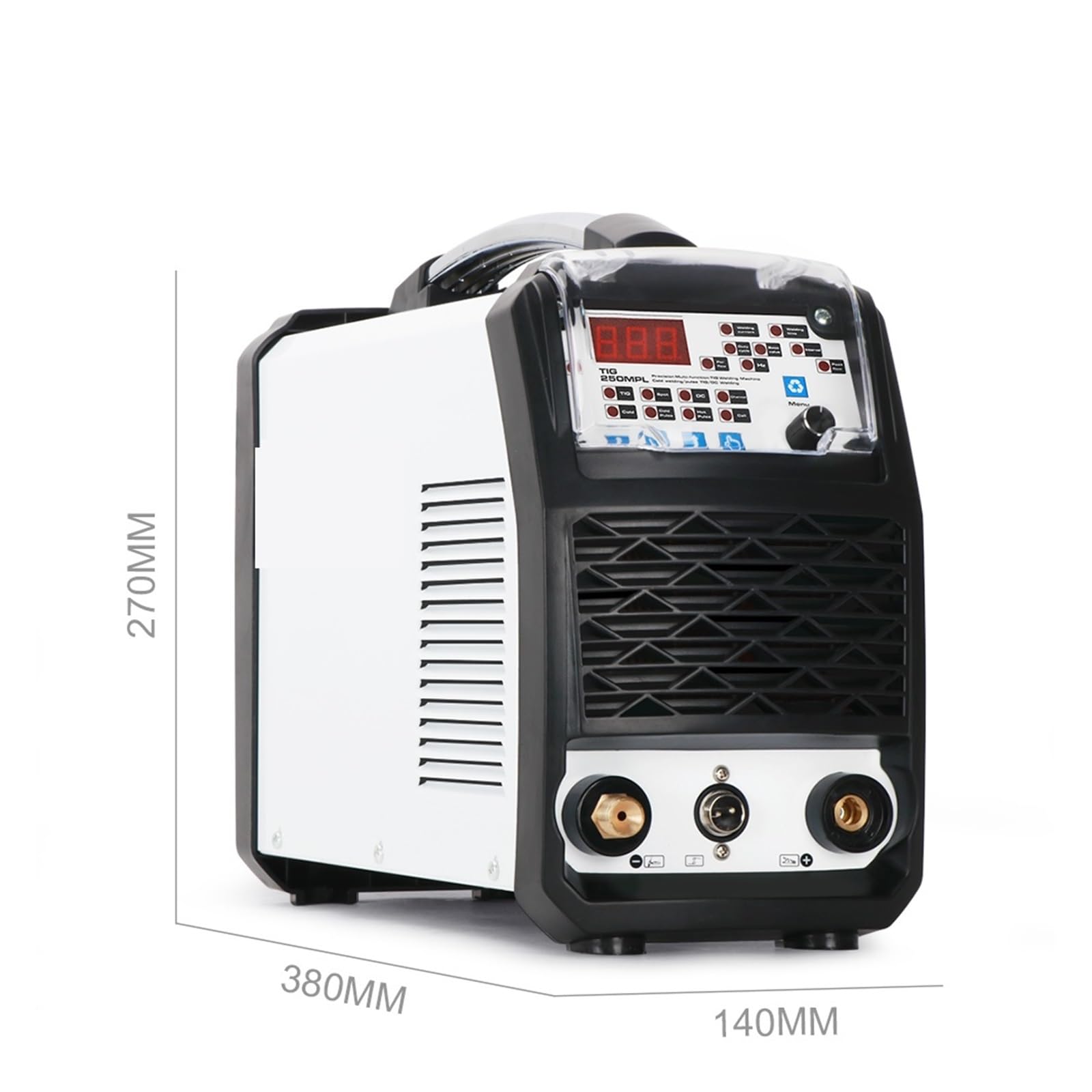 Kit de soldador, Máquina de soldadura TIG multifuncional de tubo, máquina de soldadura en frío de pulso caliente/frío/TIG, máquina de soldadura para metal, electricidad, bricolaje (Color : PACKAGE 0
