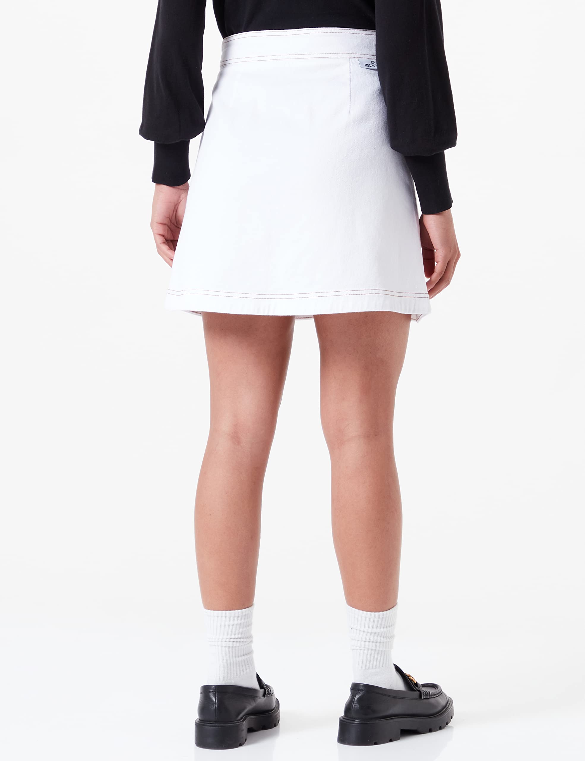 Love Moschino Minifalda con Diseño de Corazón Mujer