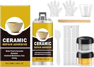 Ceramic Repair Kit, Long-Lasting Bond, 1 Set, Ceramic Crack Repair, Bowl Saucer Fix, Precision Tip Applicator, for Bowl Saucer Vase Sculpture Plate Model Ornament