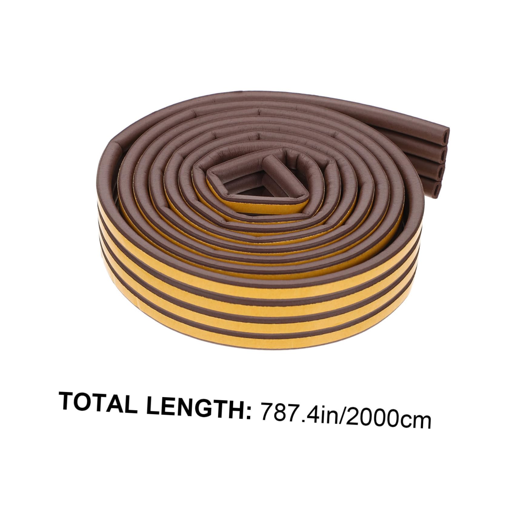 LALAFINA Door Bottom Sealing Strip Self-Adhesive Windproof Type Weatherproof Seal for Home Use Flexible Easy to Install Under Door Blocker