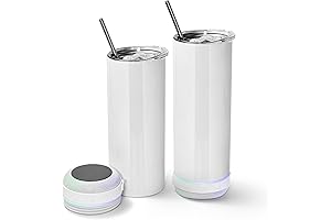 AGH Premium Speaker Sublimation Tumbler, 20oz Music Skinny Vacuum Insulated Double Wall...