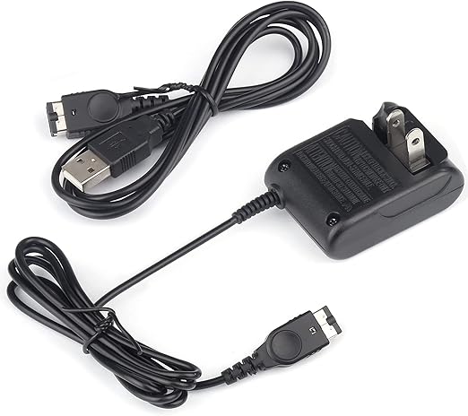 Charger for Gameboy Advance SP, AC Adapter for Nintendo DS Console, USB Power Cable for GBA SP Wall Travel Cord