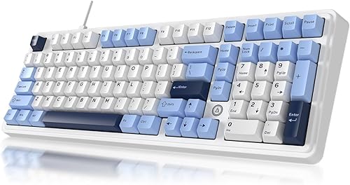 Miniatura 11 de ACODEX Ajazz AK980 - Teclado mecánico inalámbrico para juegos, tres modos BT5.0/2.4GHz/USB-C intercambiables en caliente RGB retroiluminados