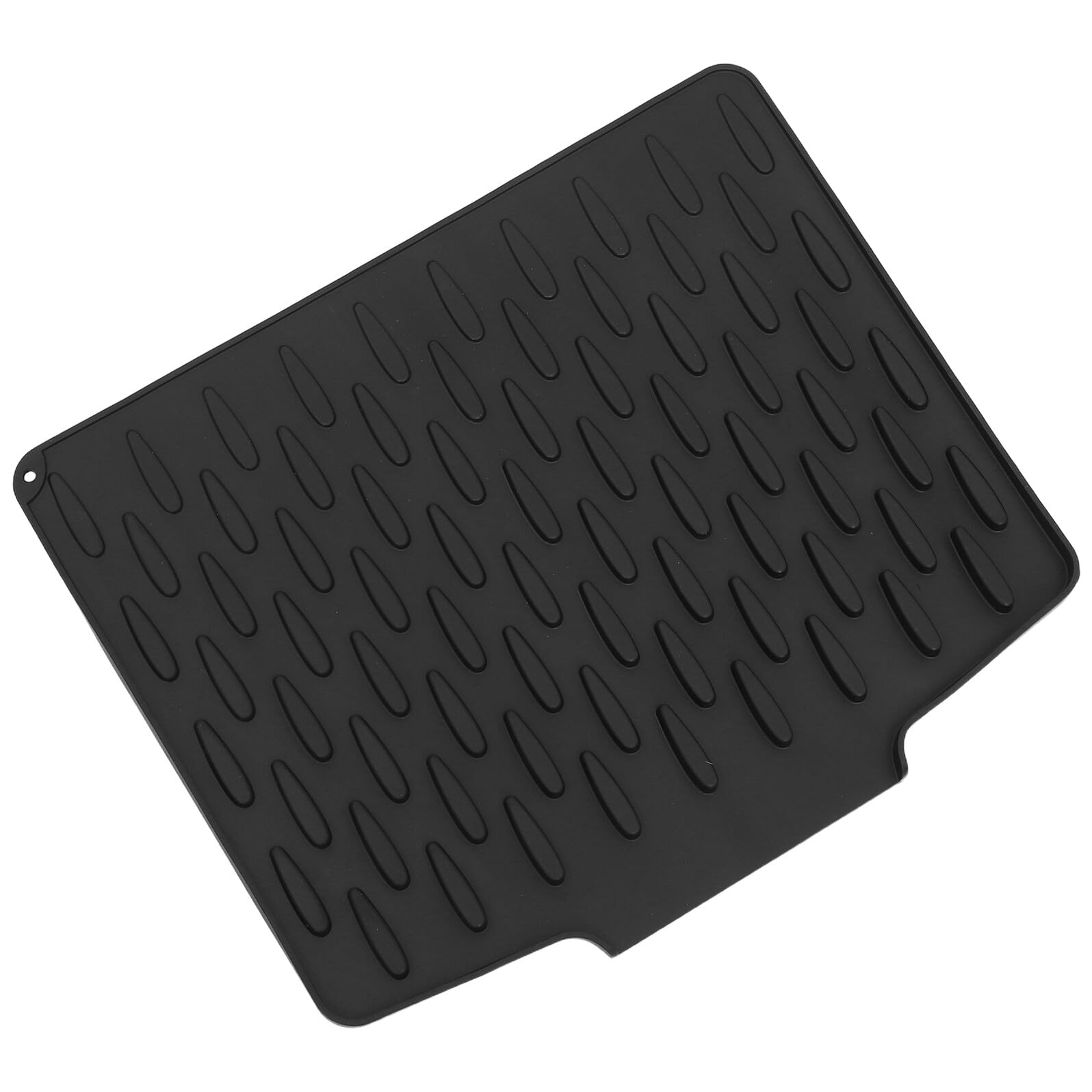 Alfombrilla de silicona para secar platos con acabado flexible texturizado de alta resistencia