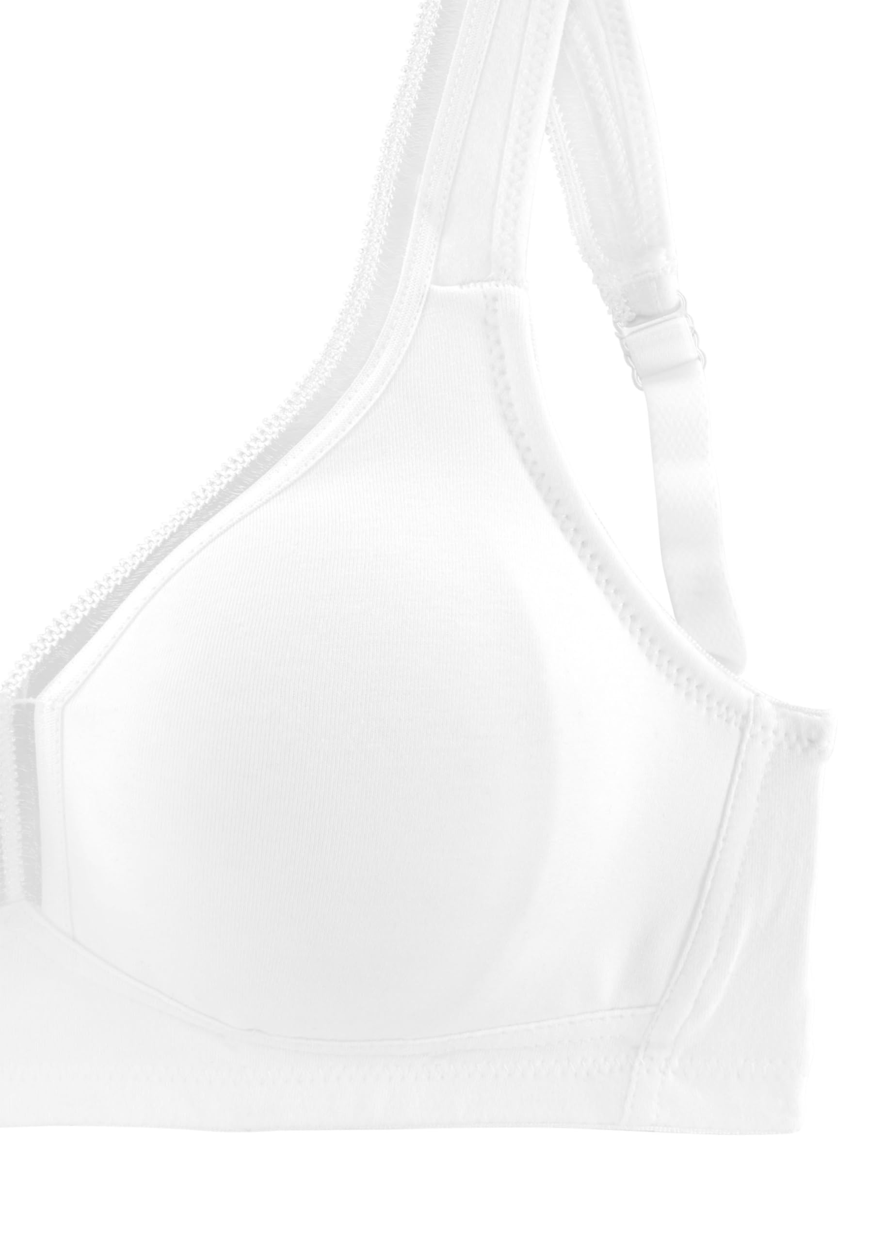 PETITE FLEUR Damen T-Shirt-BH aus Baumwolle, ohne Bügel, nahtlos, bequemes Tragegefühl, atmungsaktiv
