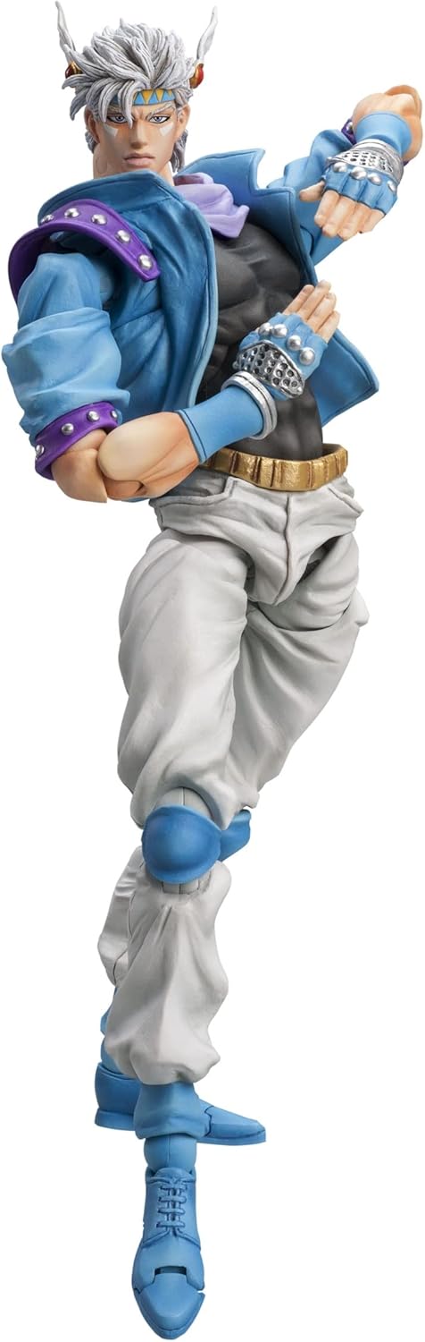 Medicos JoJo’s Bizarre Adventure Part 2: Caesar Anthonio Zeppeli (Second Ver.) Chozokado Super Action Statue Figure, Multicolor
