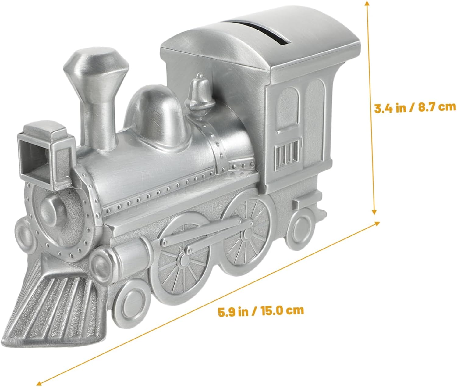 Metal Steam Train Piggy Bank for Boys and Girls Vintage Coin Bank Money Box Decorative Design for Birthday and Saving Money
