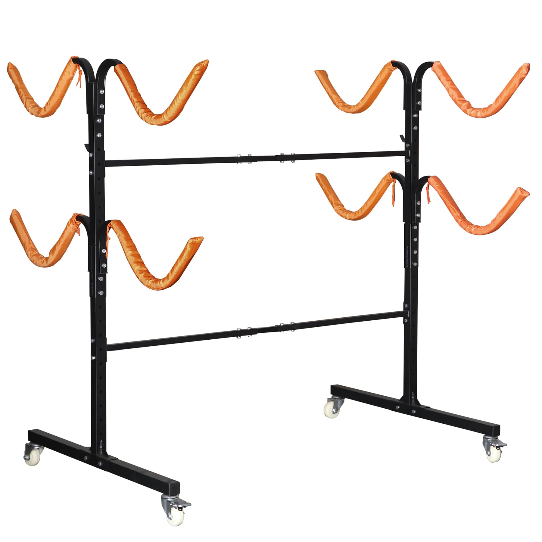 Photo 1 of Neorexon Freestanding Kayak Storage Rack?Kayak Racks for Outdoor Storage 4 Kayak, Kayak Stand Heavy Duty Storage for Kayaks, Canoes, SUP and Surfboards