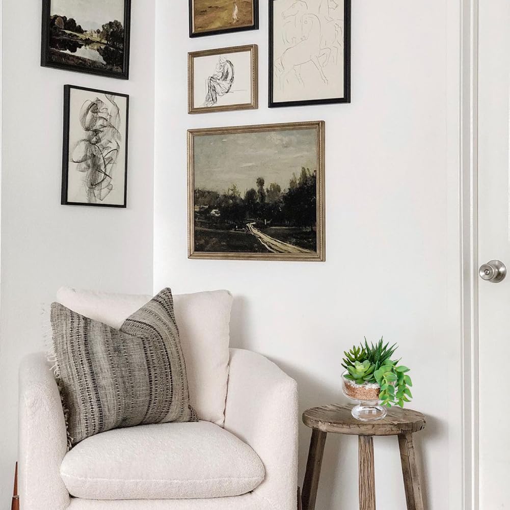 2er-Set Kunstpflanze Sukkulenten Künstlich im Glastopf Künstliche Pflanzen für Badezimmer Regal Küche Terrasse, Kunstpflanze Deko Modern Wohnzimmer Balkon Schlafzimmer Badezimmer Zimmer Tischdeko