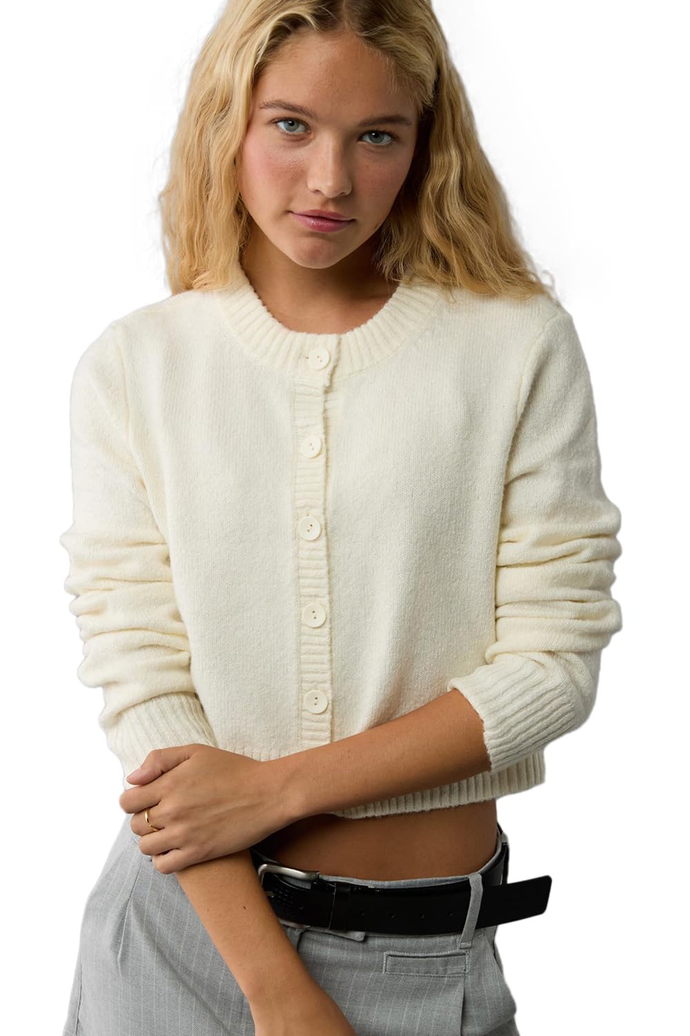 american eagle Women's Polyester Blend Casual Cardigan Sweater-picture-30