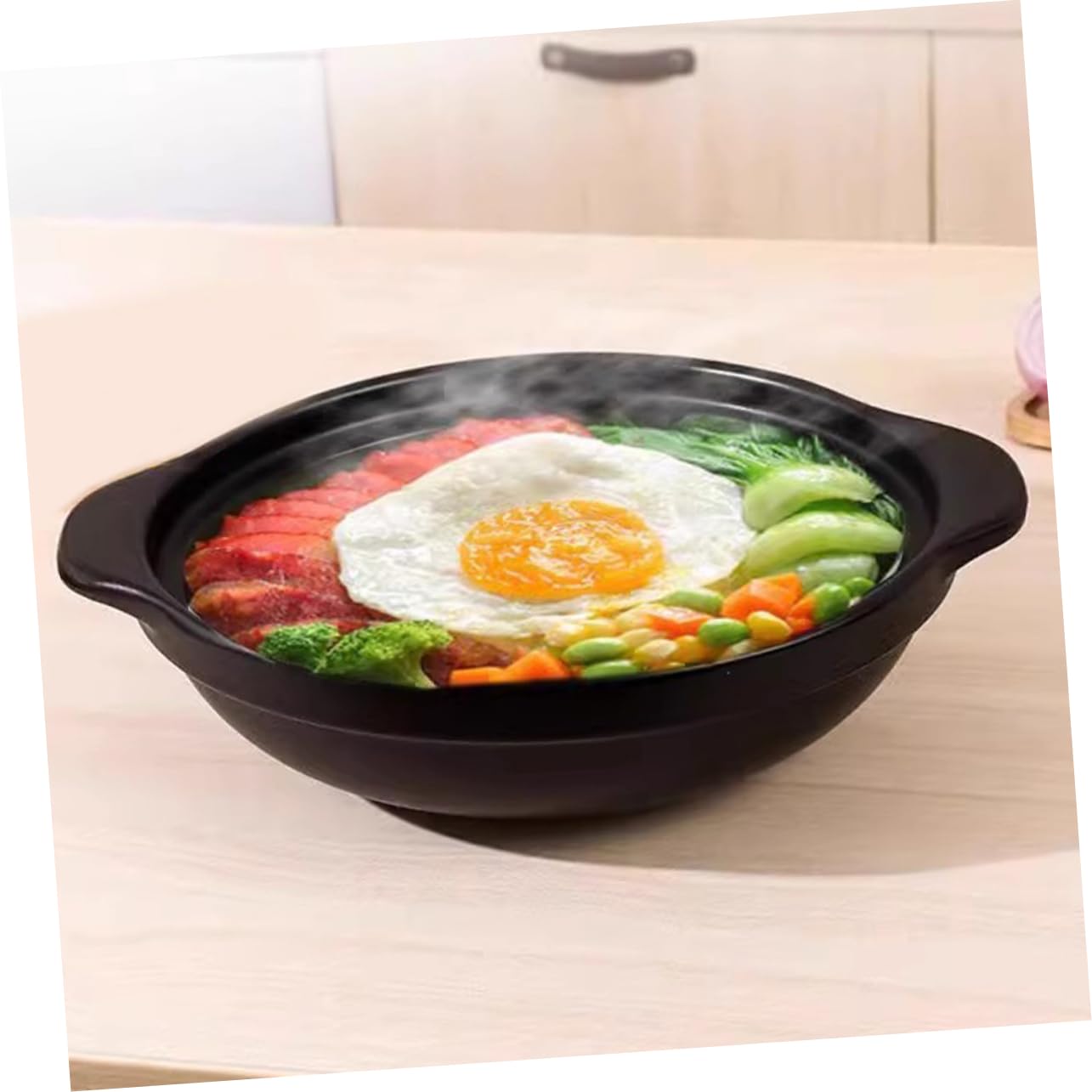 Cazuela Olla de Barro Olla de Barro para Cocinar de Cerámica Hogar Utensilios de Cocina Cazuela de Cerámica Hogar con Tapa para Cocinar Casa y Preparar Comidas Tradicionales