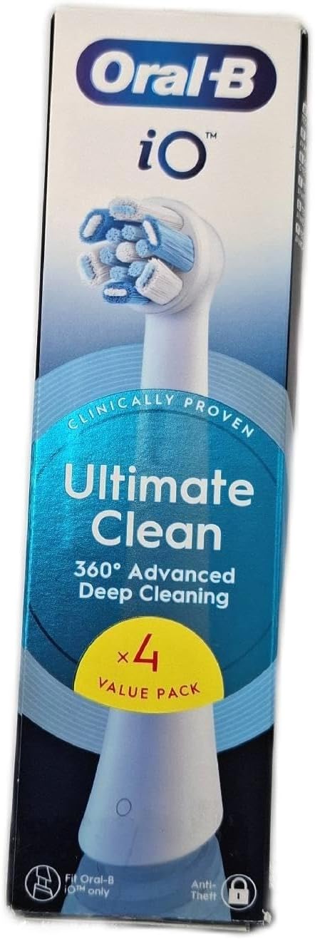 Oral-B iO Ultimate Clean Lot de 4 recharges originales blanches