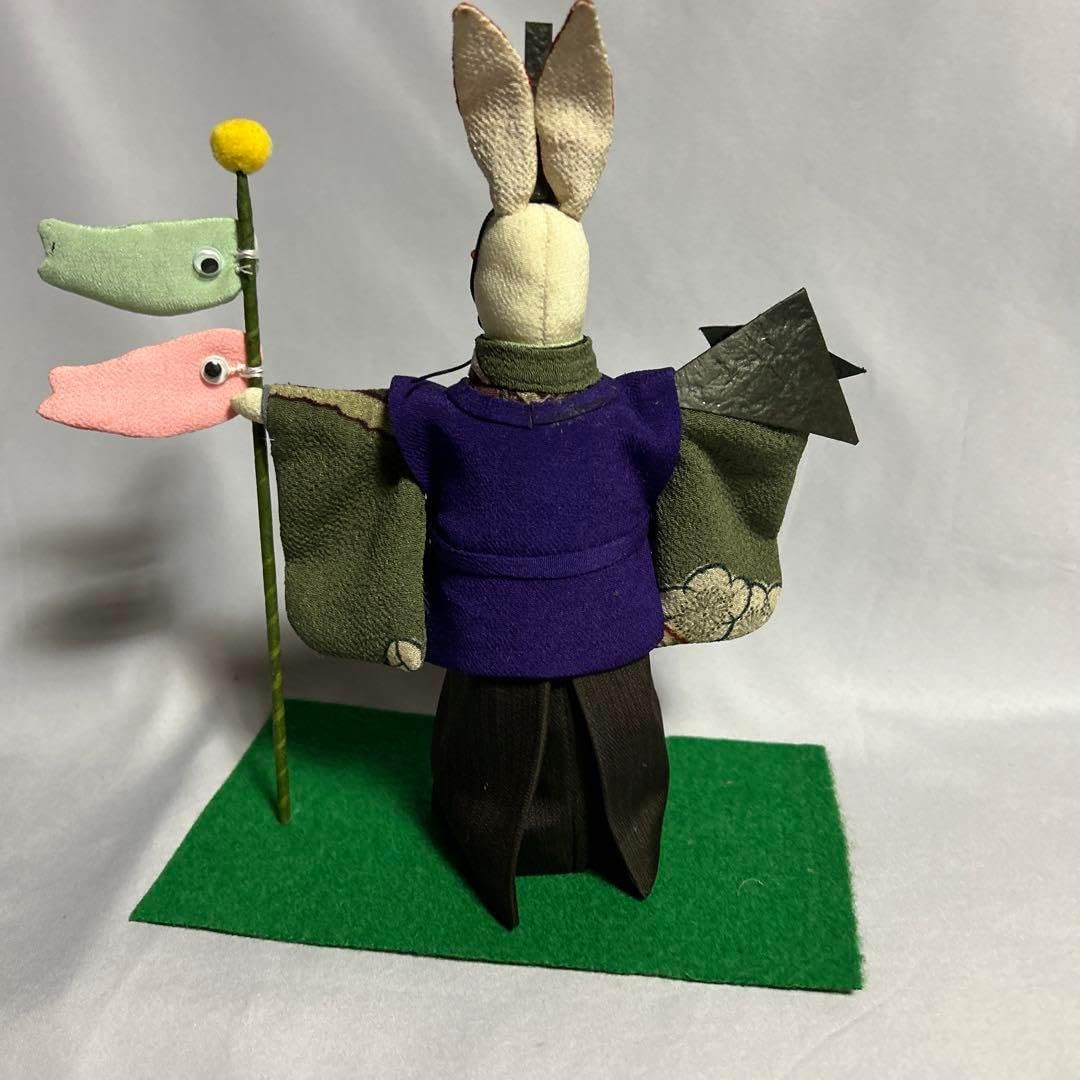 古布 縮緬細工 月見 うさぎ 人形 ハンドメイド 【公式通販】