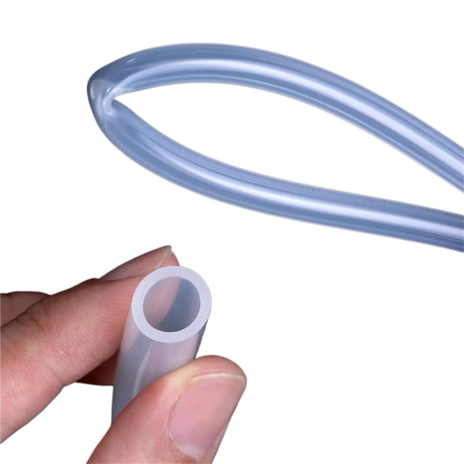 Lfang-Mangueras Food Grade Transparent Silicone Rubber Hose ID1 2 3 4 5 6 7 8 9 10mm OD Flexible Nontoxic Silicone Tube Clear Soft, A prueba de presión y explosión(5M,OD 11xID 7mm)