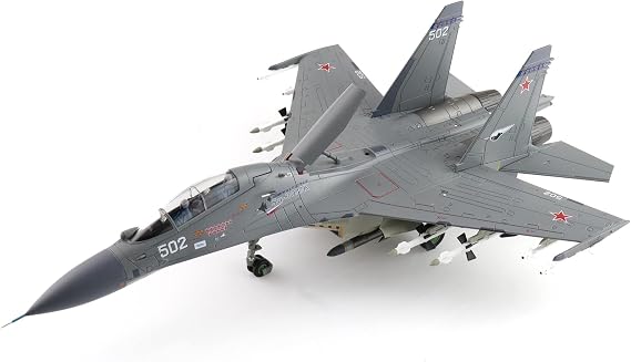 Hobby Master | 1:72 Scale Diecast Military Aircraft Replica | Su-30Mk Multi-Role Fighter 502, Russian Air Force, 2011 | Model HA9551