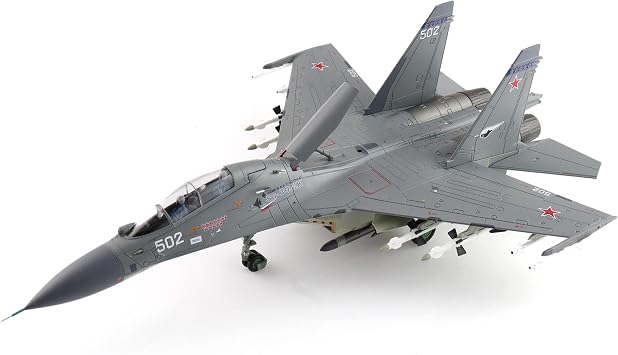 Hobby Master | 1:72 Scale Diecast Military Aircraft Replica | Su-30Mk Multi-Role Fighter 502, Russian Air Force, 2011 | Model HA9551