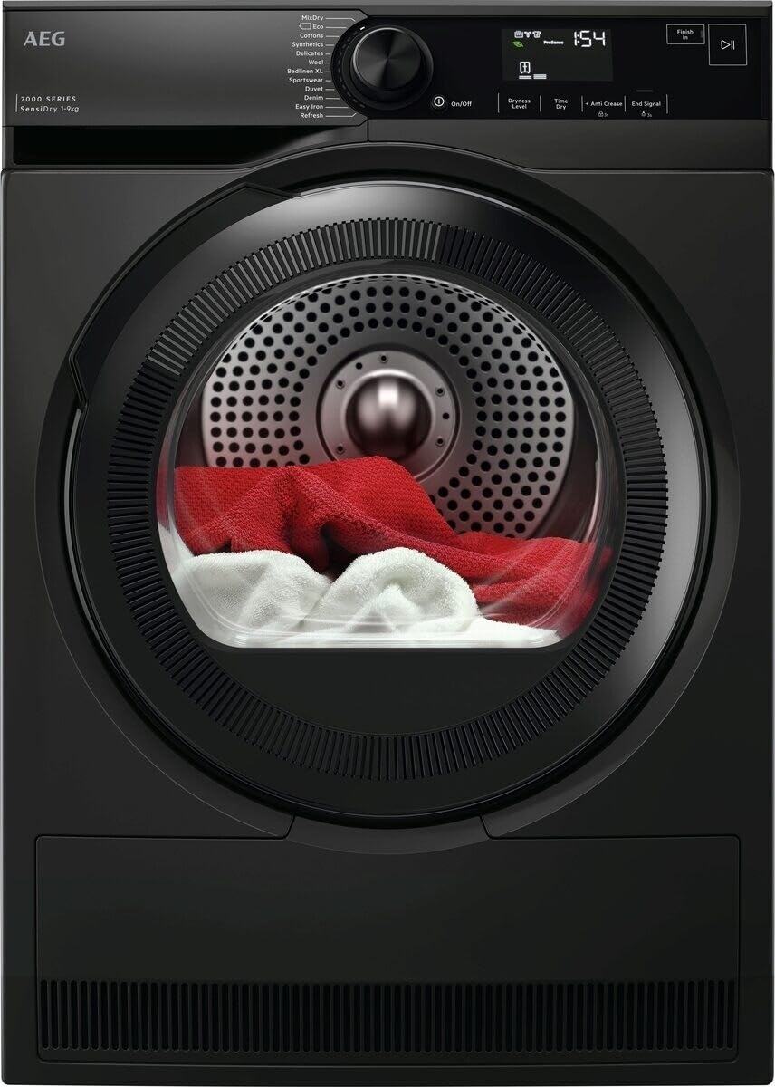 AEG 9 kg Heat Pump Tumble Dryer - Grey