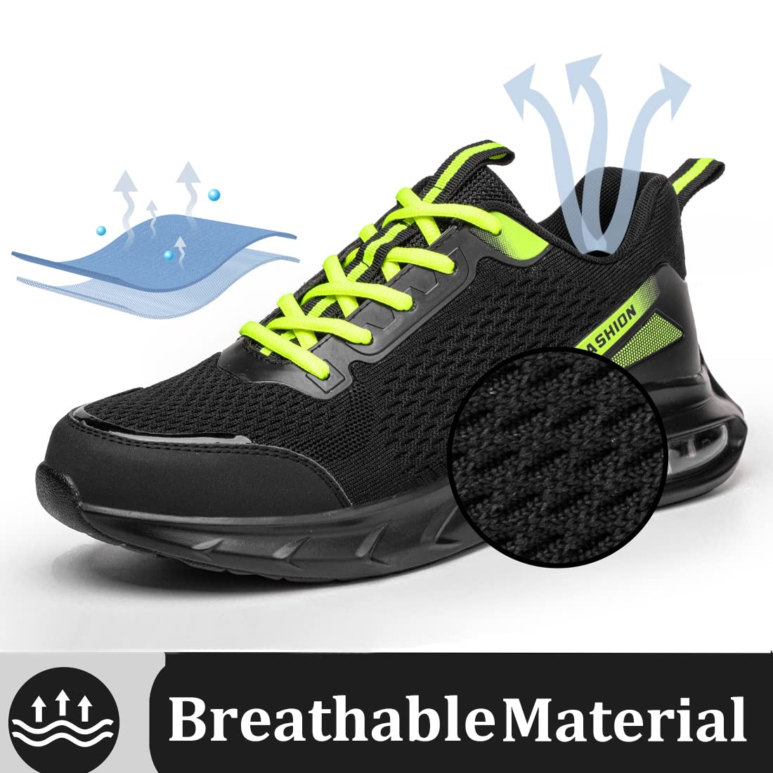 Impermeabili Scarpe Antinfortunistiche Uomo Donna Antiscivolo Scarpe da Lavoro con Punta in Acciaio Leggere Traspiranti Sportive di Sicurezza