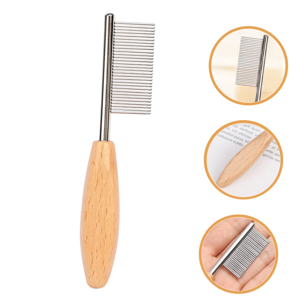GALPADA Compact Wear Resistant Pet Comb for Daily Grooming Ergonomic Dog Hair Tool for Shedding Control for Cats and Dogs Skin Friendly Design