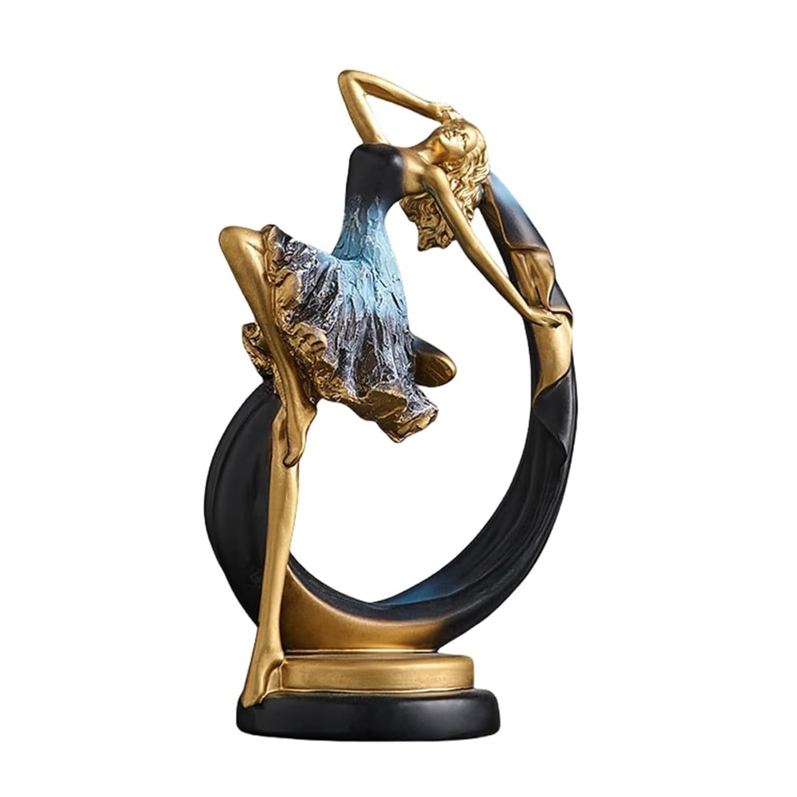 Kukuuu Girls B Dancing Statue Art Figurine Living Room Edroom Ook Shelf Decoration(B)