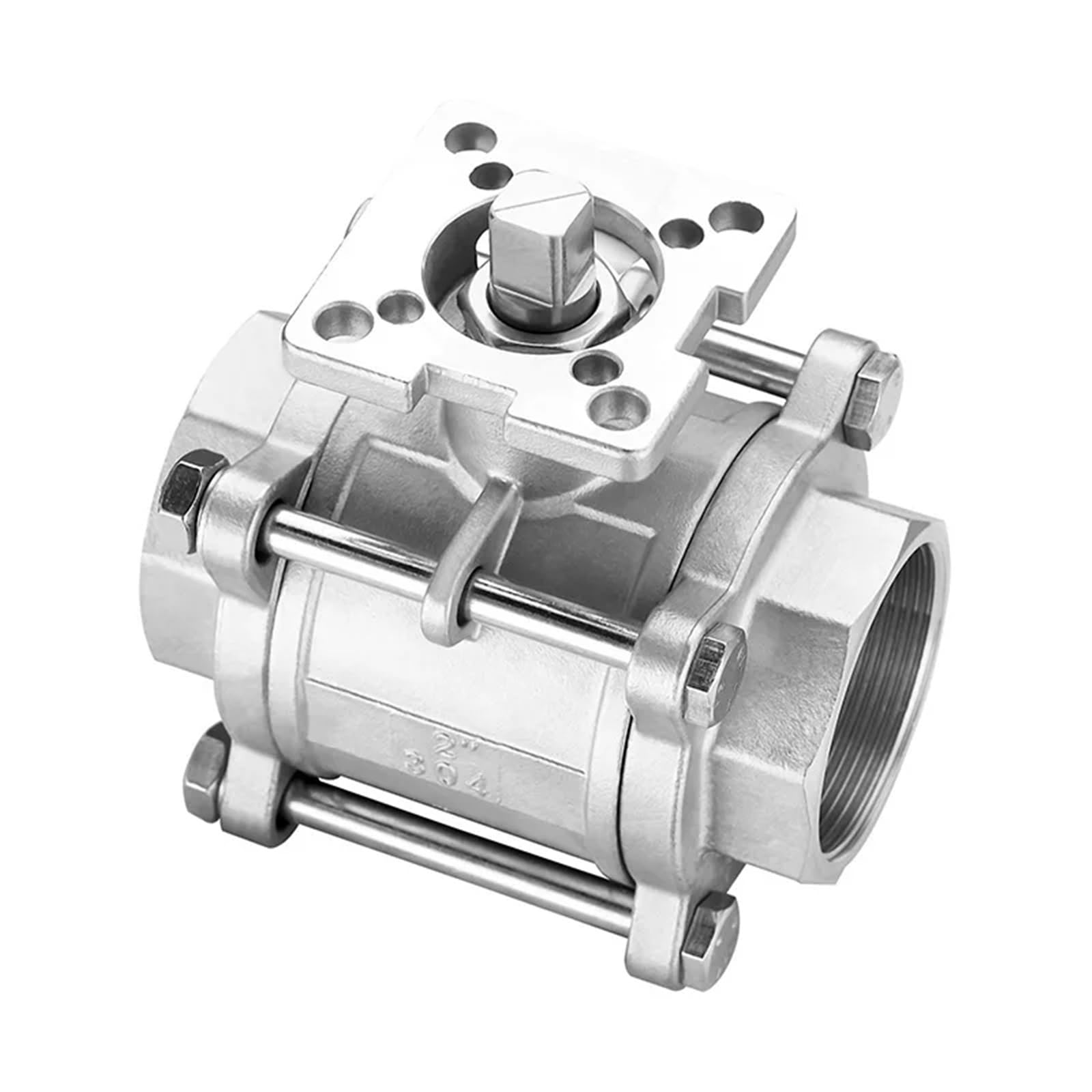 Vanne à boisseau sphérique DN50 inox 304 pour isolation de pompe et circuit