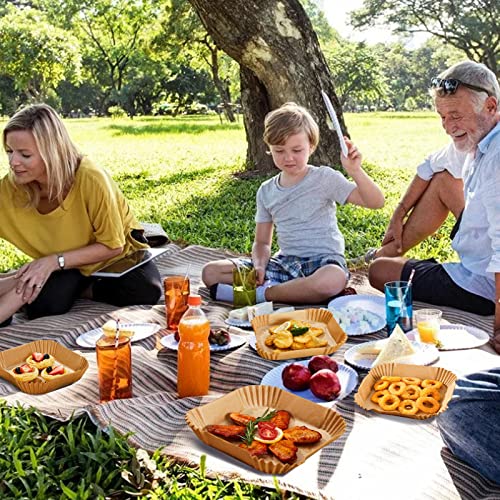 Gueicn 100Pcs Air Fryer Paper 7.9Inch Baking Disposable Liner Anti Stick Air Fryer Parchment Paper Food Grade Baking Paper For Roasting Oven (Square) #TOP7