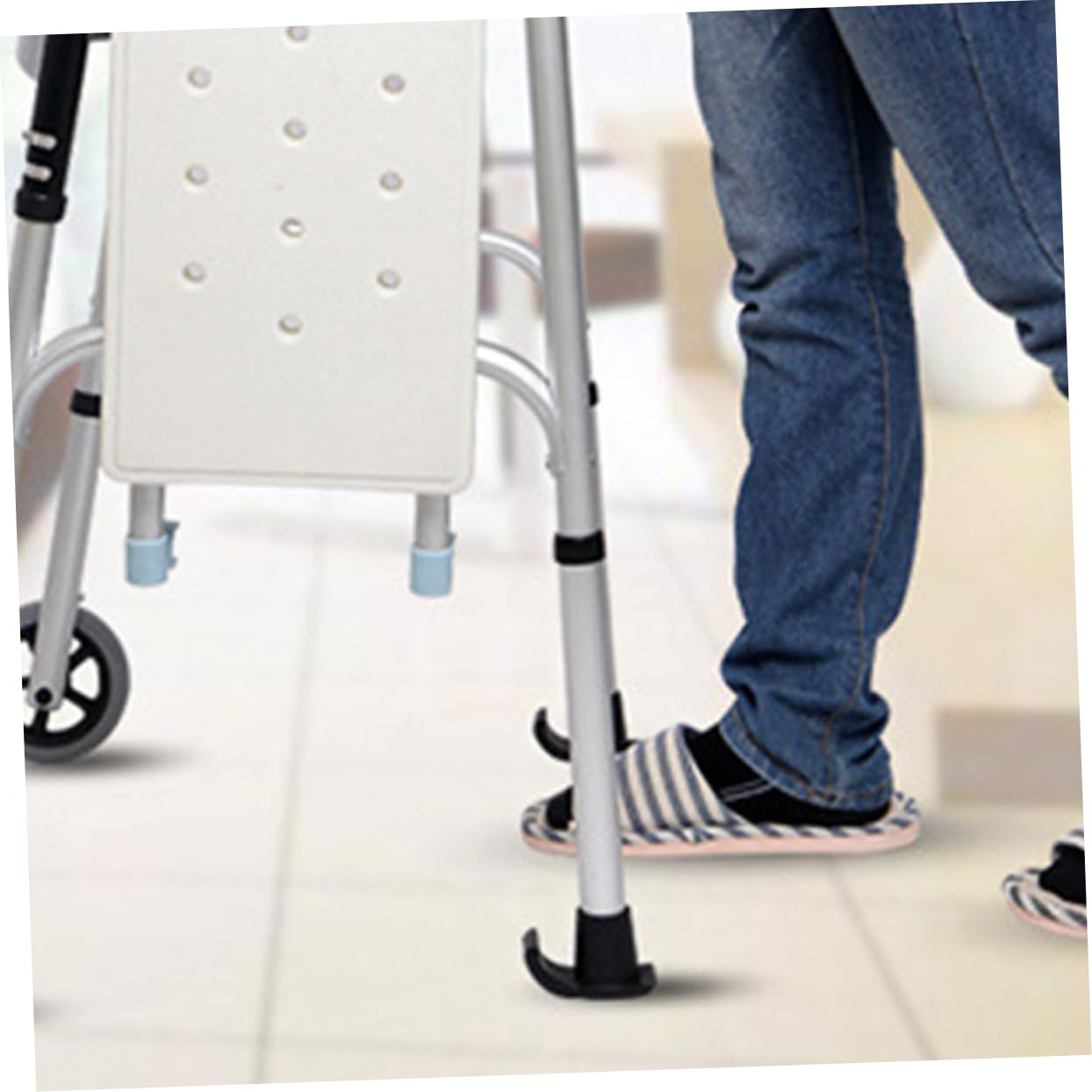 BESPORTBLE Tapis de Pied de traîneau antidérapant Patins de Marche pour Personnes âgées curseurs de Marche Planeurs Patins antidérapants Planeurs Pratiques Marcheur Plastique
