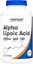 Nutricost Alpha Lipoic Acid 600mg Per Serving, 240 Capsules - Gluten Free, Vegetarian Capsules, Soy Free & Non-GMO