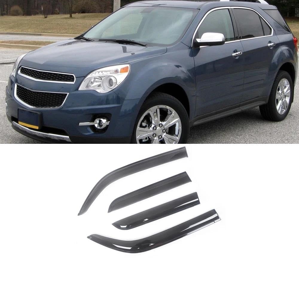 Goodyear Shatterproof in-Channel Window Deflectors for Chevrolet (Chevy) Equinox 2018-2024, Rain Guards, Window Visors for Cars, Vent Deflector, Car
