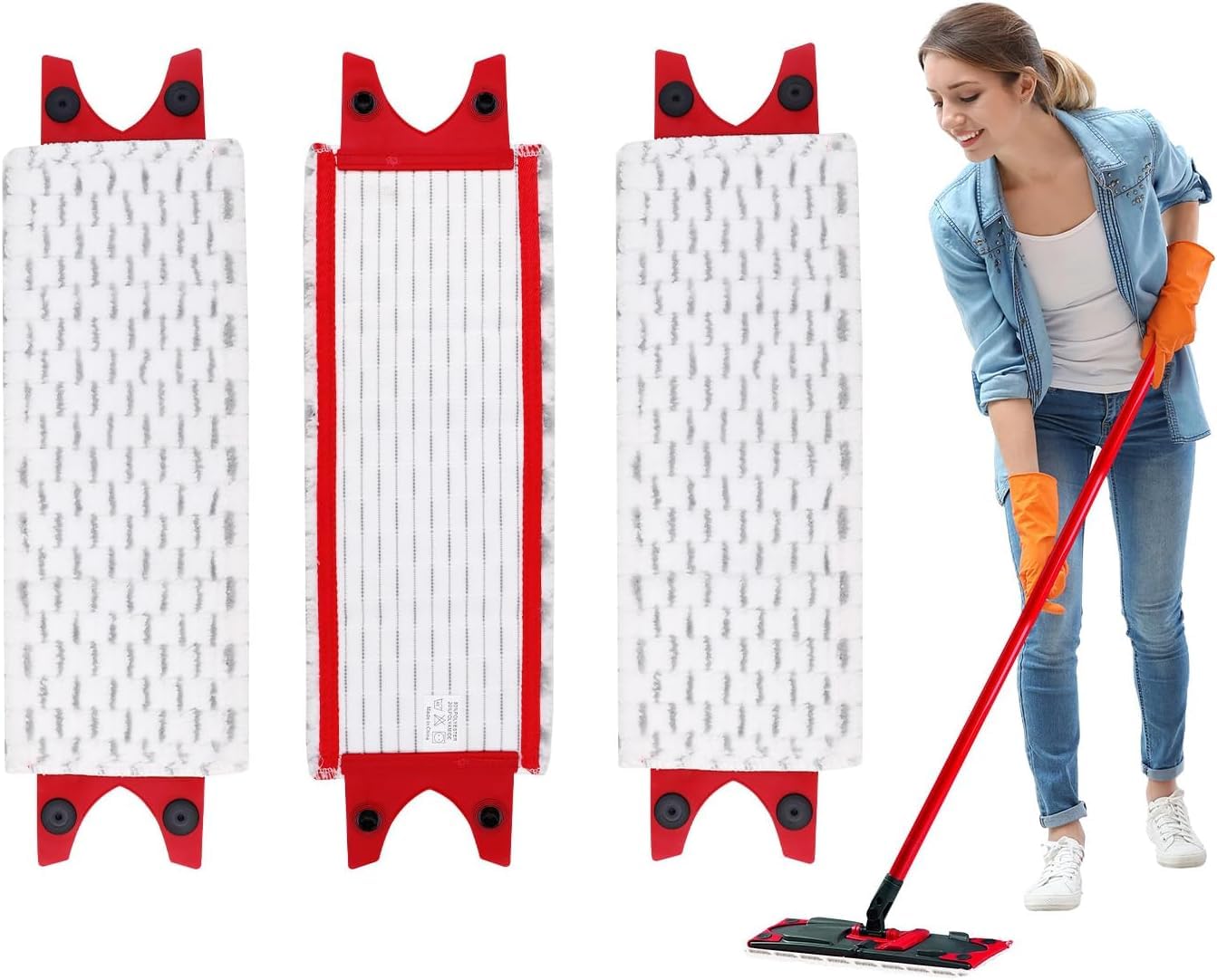 3 Pack Mop Refill Compatible with Vileda 1-2 Spray,1-2 Spray Mop Head Replace...
