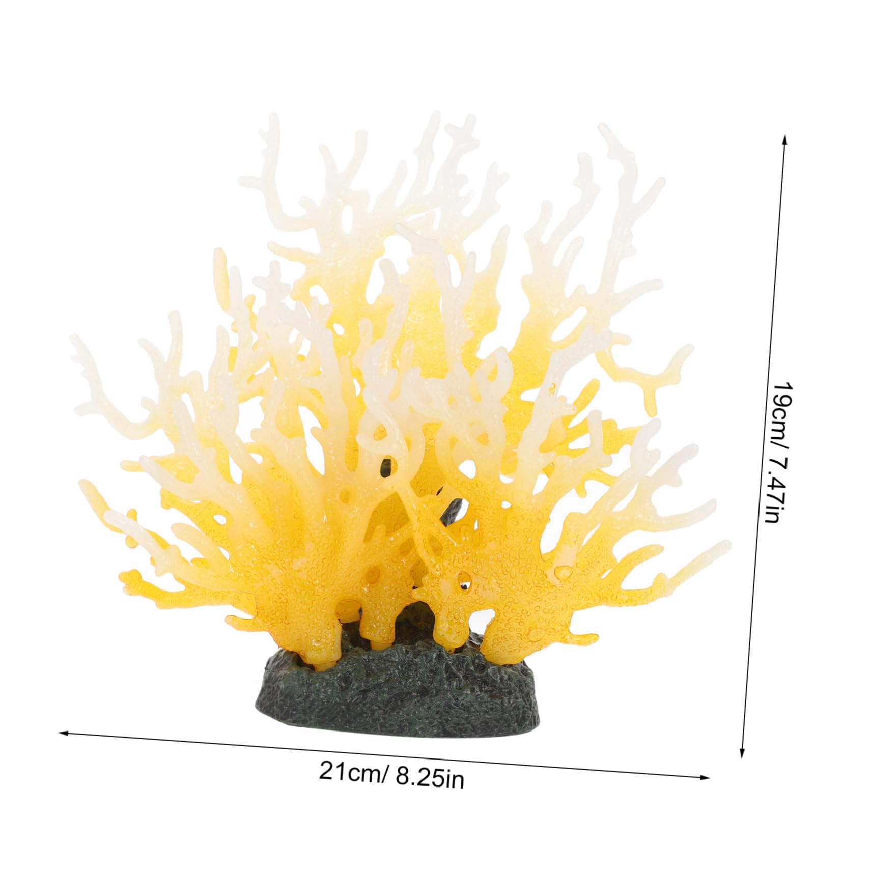 SUPVOX Artificial Coral Aquarium Decoration Durable Faux Coral Ornament for Fish Tank Landscape Decor Vivid Simulation for Home Office Aquariums Easy to Clean Material
