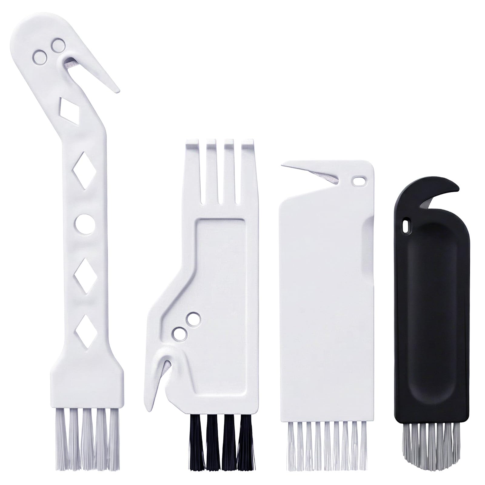 4 PCS Handheld Vacuum Cleaner Brush, 4 Styles Universal Dusting Brush, 2 in 1 Vacuum Roller Cleaning Tool for Sweeping Robot