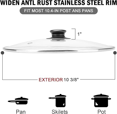 Miniatura 3 de Tapa de olla de cocción lenta de vidrio de 10 38 pulgadas SCRC507 - Reemplazo para W Rival