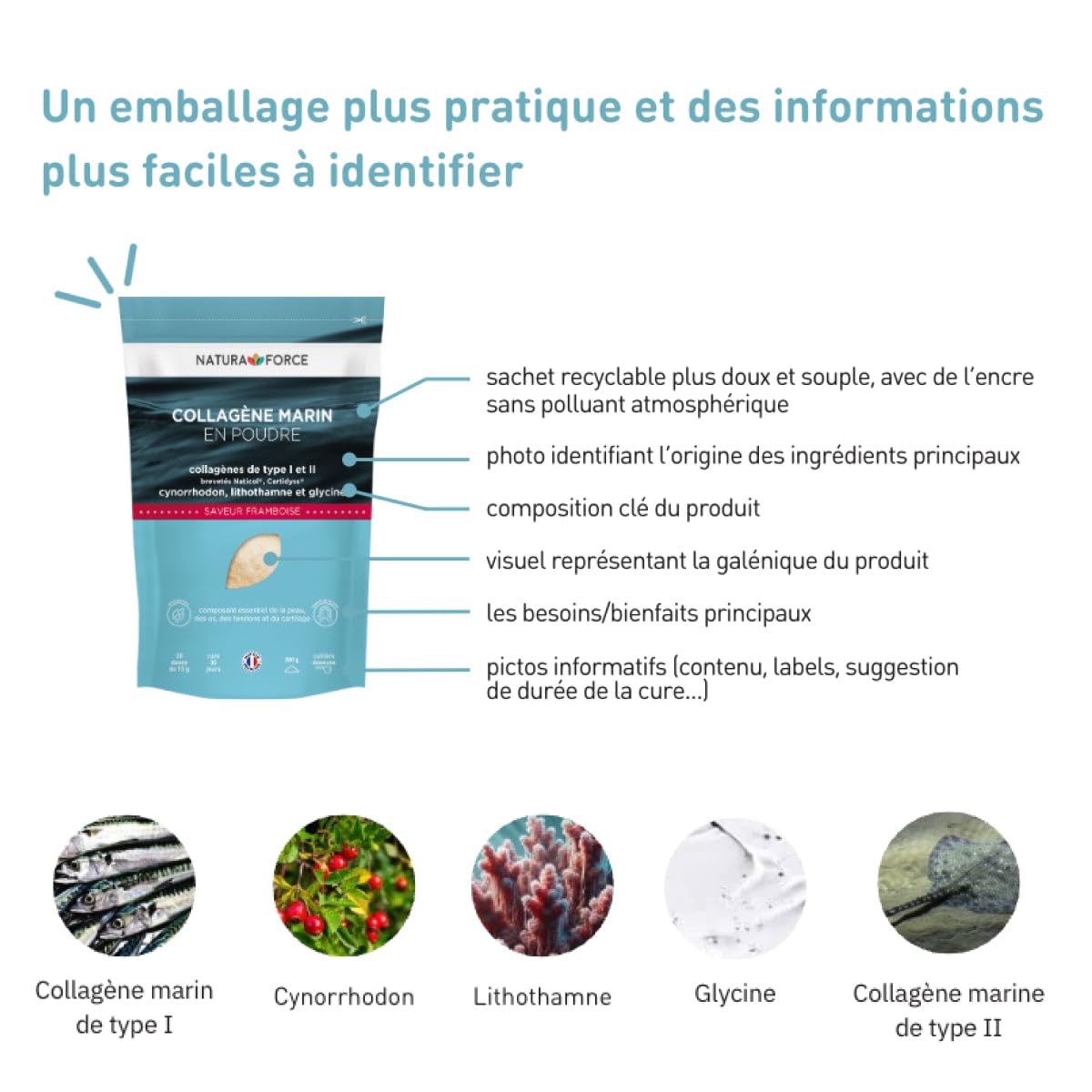Collagène marin en poudre à l'unité