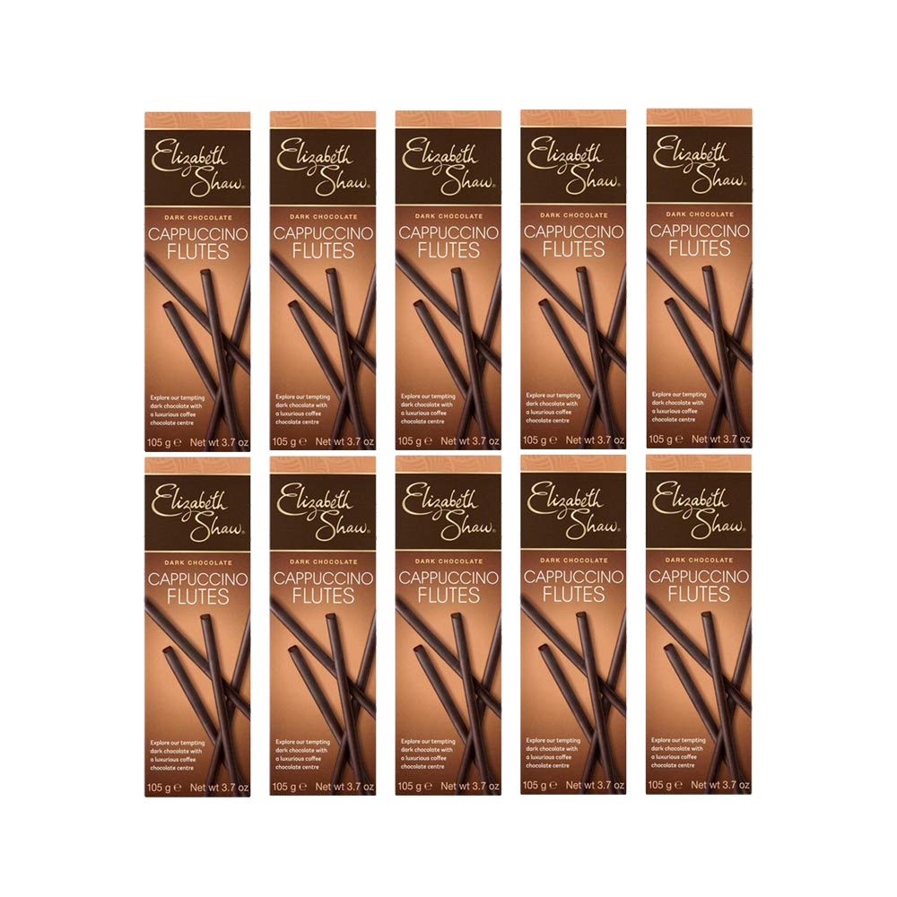 Elizabeth Shaw Dark Cappuccino Flutes, 105 g (Pack of 10)